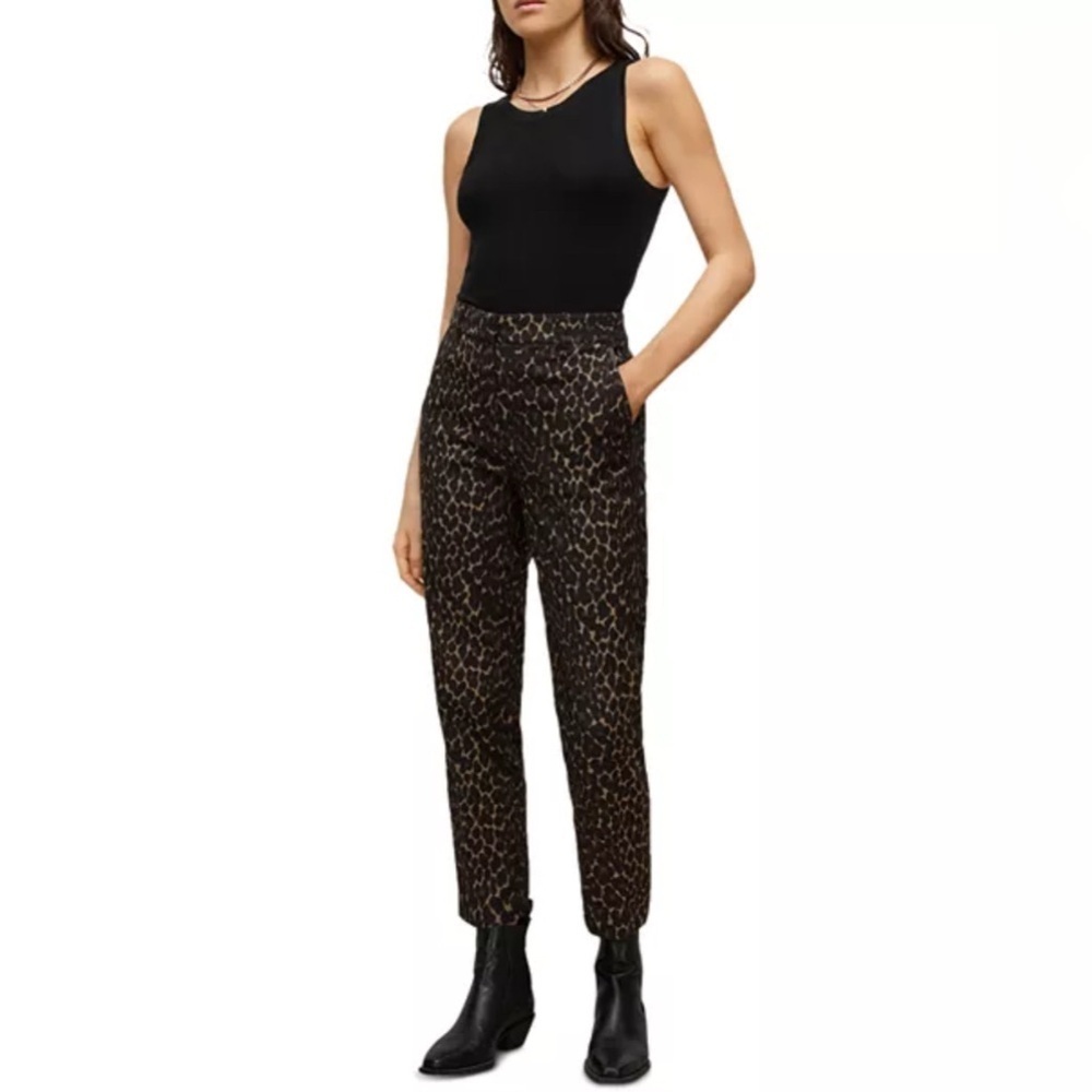 ALLSAINTS Aurora Trousers - Leopard Print 2
